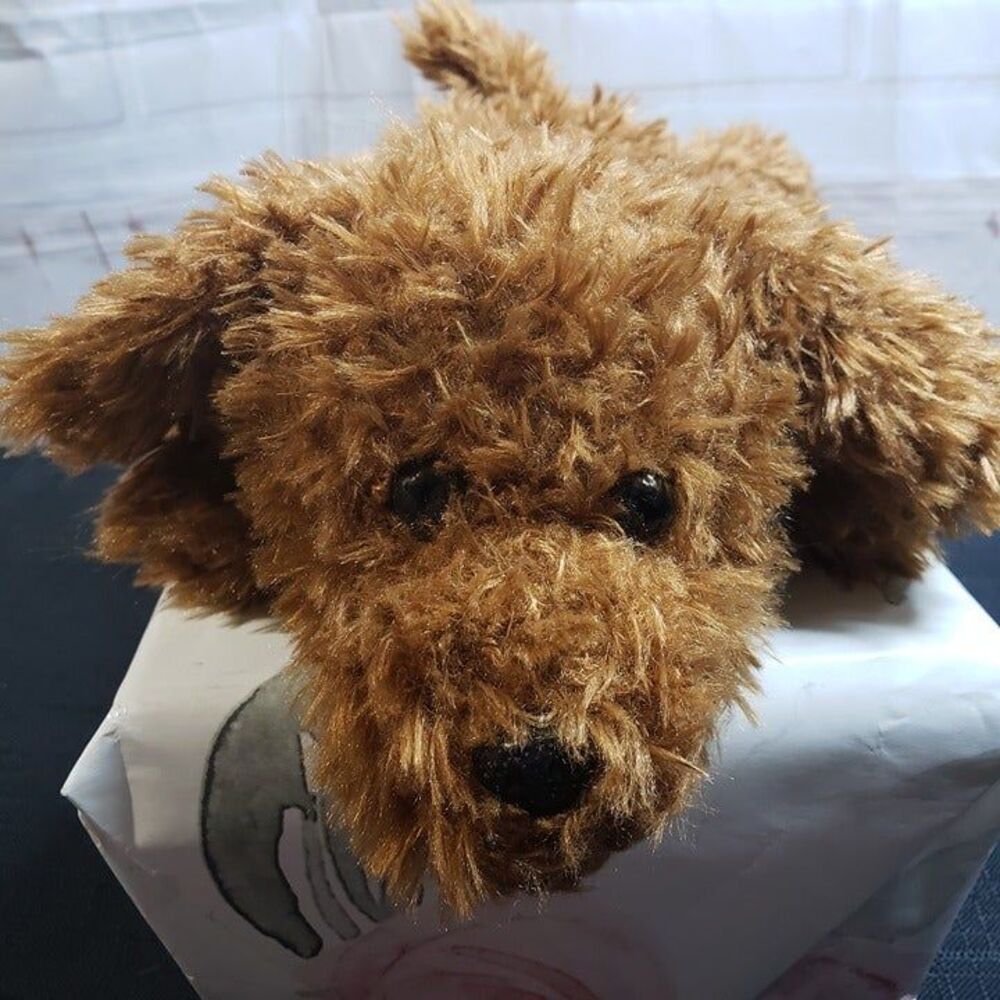 Spark Create Imagine Brown Poodle Puppy Plush Stuffed Animal Dog 12"